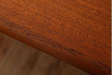 【T様ご成約分】北欧家具　シンプルなビンテージダイニングテーブル(エクステンションテーブル)(3)