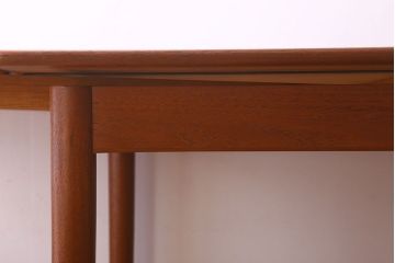 【T様ご成約分】北欧家具　シンプルなビンテージダイニングテーブル(エクステンションテーブル)(3)