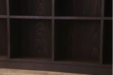 アンティーク家具　特大サイズ!古い木のマス目収納棚(収納棚、飾り棚)(2)