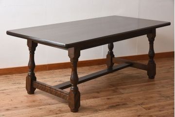 中古美品　松本民芸家具　L・T型卓(ダイニングテーブル)(定価約45万9千円)