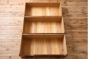 アンティーク家具　最上箪笥(衣装箪笥)　古民具・骨董　前面栗材