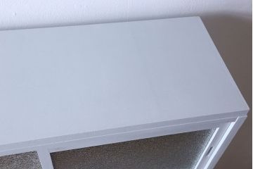 アンティーク家具　カップボード　アンティーク　おしゃれなペイント収納棚(食器棚)