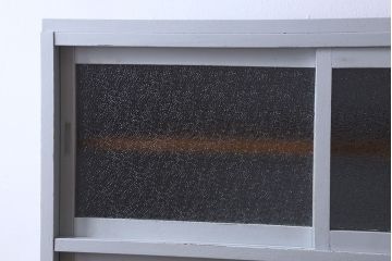 アンティーク家具　カップボード　アンティーク　おしゃれなペイント収納棚(食器棚)