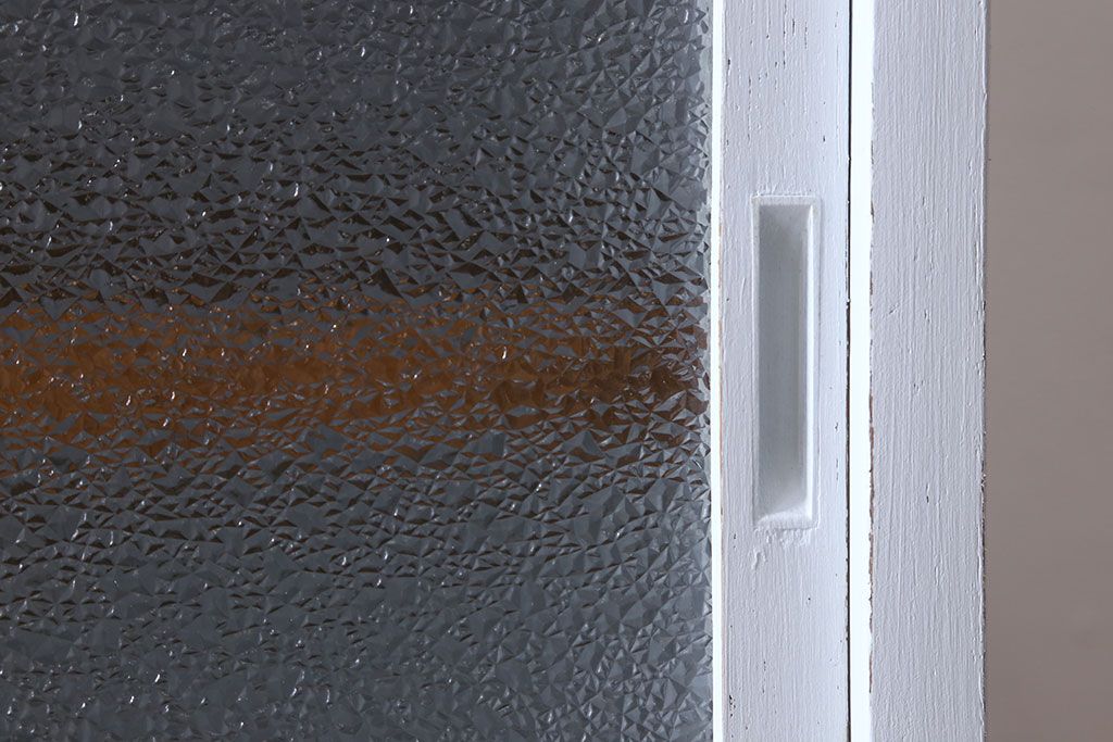 アンティーク家具　カップボード　アンティーク　おしゃれなペイント収納棚(食器棚)