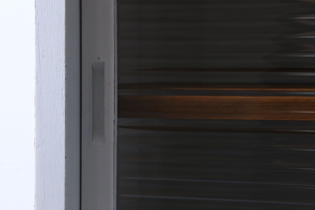 アンティーク家具　カップボード　アンティーク　おしゃれなペイント収納棚(食器棚)