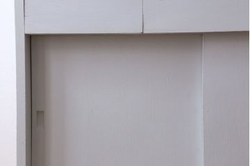 アンティーク家具　カップボード　アンティーク　おしゃれなペイント収納棚(食器棚)