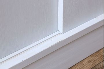 アンティーク家具　カップボード　アンティーク　おしゃれなペイント収納棚(食器棚)