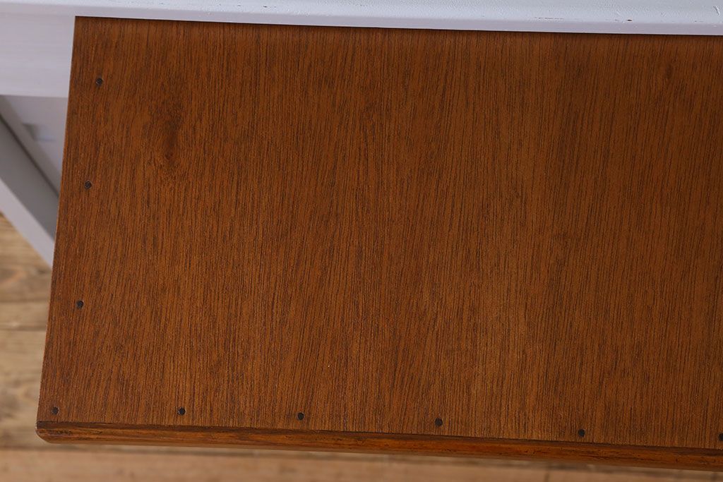 アンティーク家具　カップボード　アンティーク　おしゃれなペイント収納棚(食器棚)