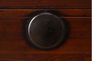 アンティーク家具　杉材　和製アンティーク　明治大正期の二段重ね時代箪笥(衣装箪笥)