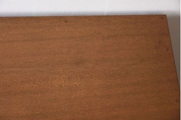 レトロ家具　ラワン材製　シンプル　昭和レトロな古い木の片袖机