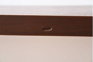 アンティーク家具　古い天板一枚板!シンプルな鉄脚テーブル