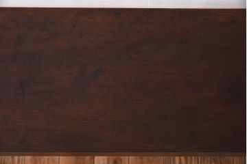 アンティーク家具　極厚　古い天板一枚板!シンプルな鉄脚テーブル