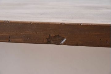 天板一枚板!古材をリメイクしたシンプルな鉄脚テーブル