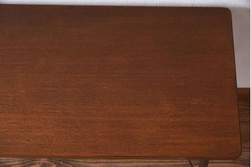 天板一枚板!古材をリメイクしたシンプルな鉄脚テーブル ラワン材製
