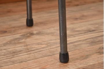 天板一枚板!古材をリメイクしたシンプルな鉄脚テーブル ラワン材製
