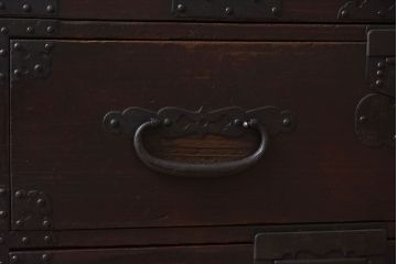 アンティーク家具　古民具・骨董　アンティークの重ね観音衣装箪笥