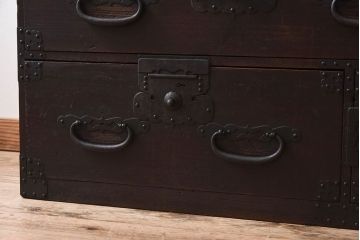 アンティーク家具　古民具・骨董　アンティークの重ね観音衣装箪笥