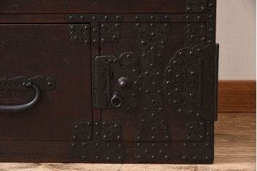 アンティーク家具　古民具・骨董　アンティークの重ね観音衣装箪笥