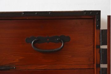 アンティーク家具　古民具・骨董　アンティークの重ね観音衣装箪笥