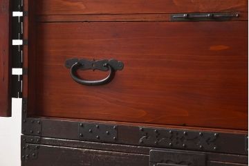 アンティーク家具　古民具・骨董　アンティークの重ね観音衣装箪笥