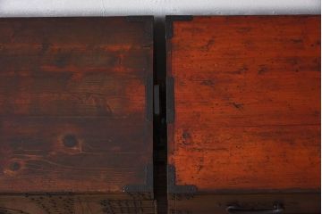 アンティーク家具　古民具・骨董　アンティークの重ね観音衣装箪笥