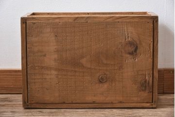 アンティーク家具　アンティーク　ナラ材　小ぶりな横型ガラスケース(ショーケース)