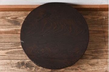 アンティーク家具　古い木の小さなアンティークちゃぶ台