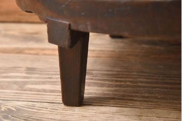 アンティーク家具　古い木の小さなアンティークちゃぶ台