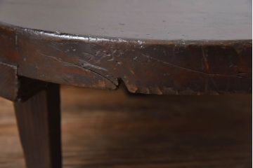 アンティーク家具　古い木の小さなアンティークちゃぶ台