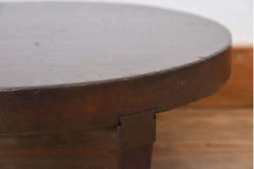 アンティーク家具　古い木の小さなアンティークちゃぶ台