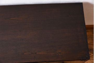 アンティーク家具　鉄脚付き!アンティークの衣装箪笥ローボード