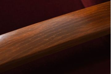 レトロ家具　ナラ材　シンプルでレトロなアンティーク1人掛けアームソファ