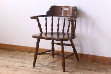 中古　飛騨産業キツツキマーク　穂高シリーズ　キャプテンチェア(1)