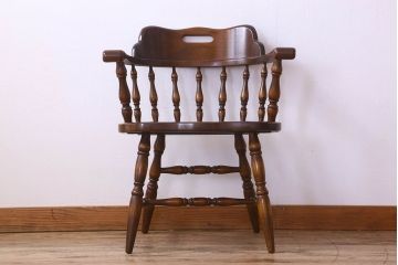 中古　飛騨産業キツツキマーク　穂高シリーズ　キャプテンチェア(1)