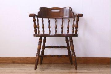 中古　飛騨産業キツツキマーク　穂高シリーズ　キャプテンチェア(2)