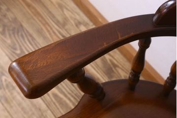 中古　飛騨産業キツツキマーク　穂高シリーズ　キャプテンチェア(2)