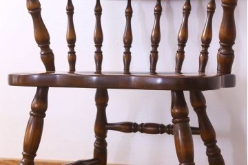 中古　飛騨産業キツツキマーク　穂高シリーズ　キャプテンチェア(2)