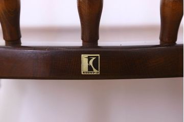 中古　飛騨産業キツツキマーク　穂高シリーズ　キャプテンチェア(2)