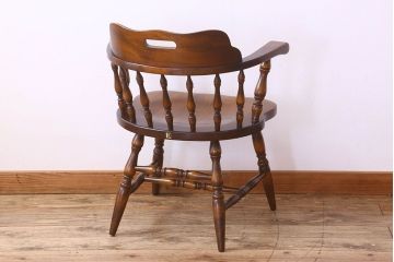 中古　飛騨産業キツツキマーク　穂高シリーズ　キャプテンチェア(2)
