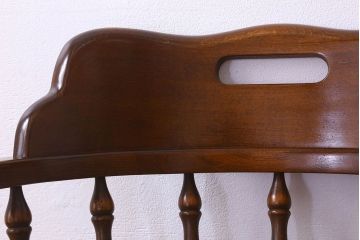 中古　飛騨産業キツツキマーク　穂高シリーズ　キャプテンチェア(3)