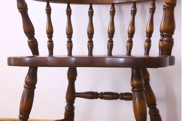 中古　飛騨産業キツツキマーク　穂高シリーズ　キャプテンチェア(3)