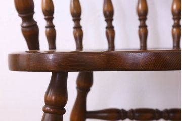 中古　飛騨産業キツツキマーク　穂高シリーズ　キャプテンチェア(3)