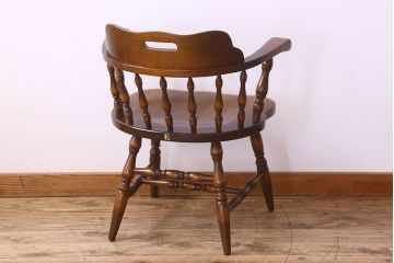 中古　飛騨産業キツツキマーク　穂高シリーズ　キャプテンチェア(3)