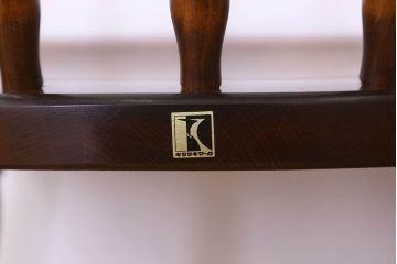 中古　飛騨産業キツツキマーク　穂高シリーズ　キャプテンチェア(3)