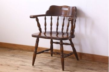 中古　飛騨産業キツツキマーク　穂高シリーズ　キャプテンチェア