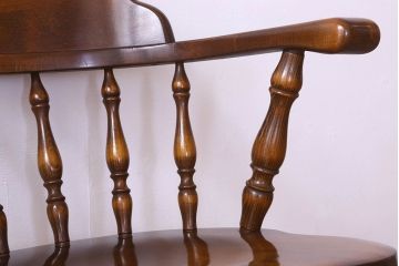 中古　飛騨産業キツツキマーク　穂高シリーズ　キャプテンチェア