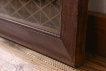 アンティーク雑貨 組子が美しい欄間(明り取り) 両面ガラス入り 和製アンティーク