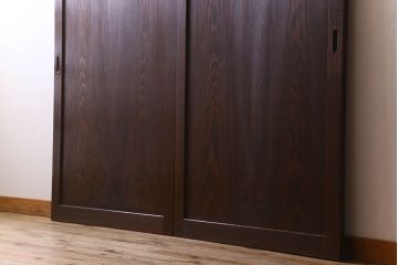 美品　和製アンティークの板戸2枚セット(1)