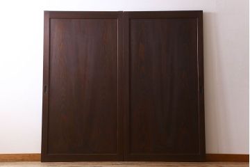 美品　和製アンティークの板戸2枚セット(1)