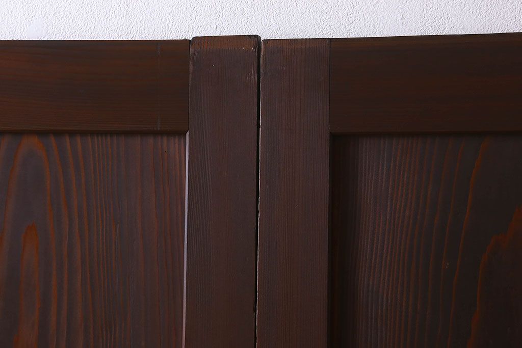 美品　和製アンティークの板戸2枚セット(1)